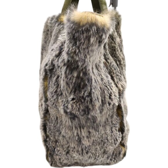 036375BQ (S6) Chanel Tote Bag Brown Fur - Picture 2 of 7